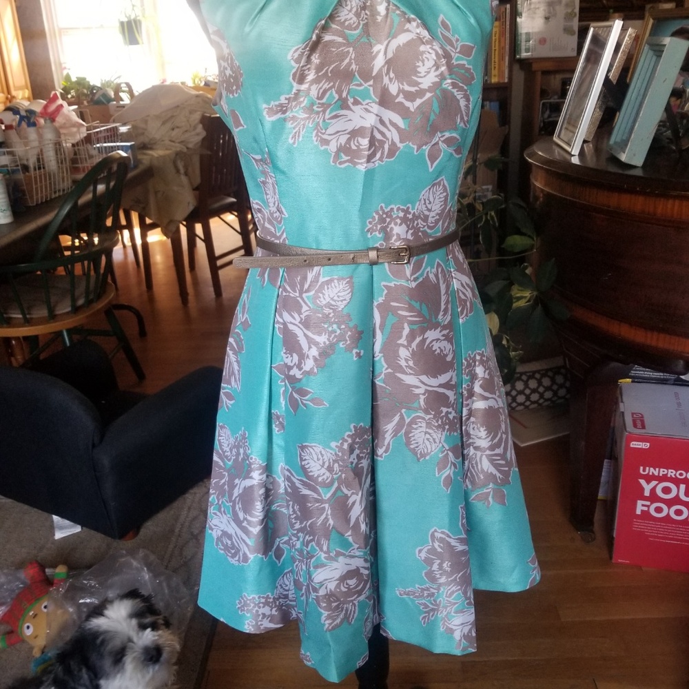 Fancy Floral Dress (Size 12 Petite)